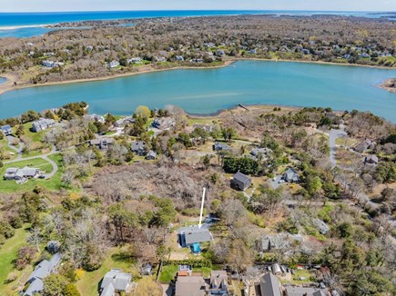 Eastham Cape Cod vacation rental - Aerial of property and nearby cove