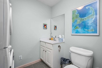 Dennis Cape Cod vacation rental - Half bathroom with washer and dryer