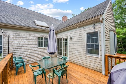 Dennis Cape Cod vacation rental - Deck with outdoor dining and grill