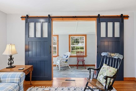 Osterville Cape Cod vacation rental - Entry from the sunroom into the living room