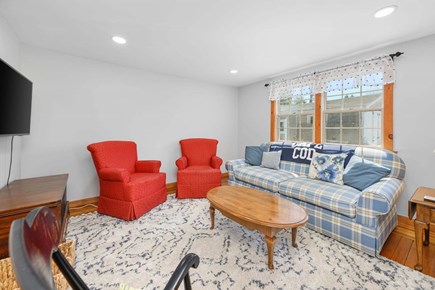 Osterville Cape Cod vacation rental - Living room with cozy, charming cottage vibes