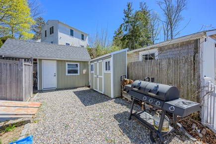 Osterville Cape Cod vacation rental - Shed and gas grill available for outdoor cooking and beach essentials.