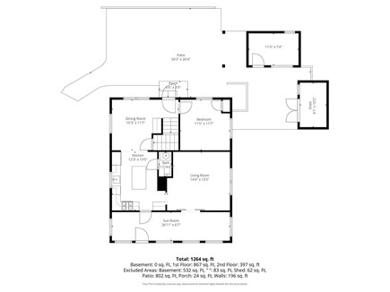 Osterville Cape Cod vacation rental - First Floorplan