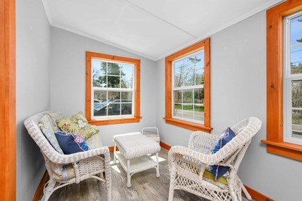 Osterville Cape Cod vacation rental - Another seating option with table, perfect for morning coffee