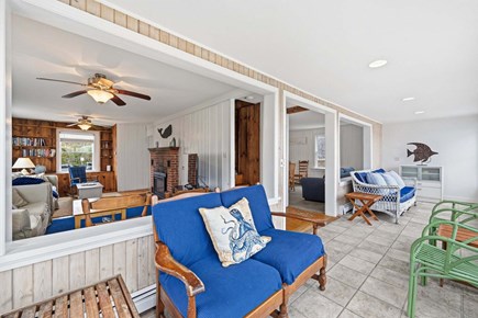 Bourne, Buzzards Bay Cape Cod vacation rental - Sunroom with comfortable seating options
