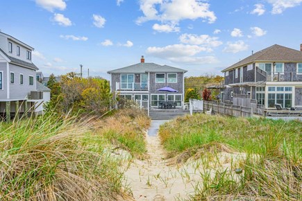 Bourne, Buzzards Bay Cape Cod vacation rental - Pathway leading to the beach, offering a convenient route from the property