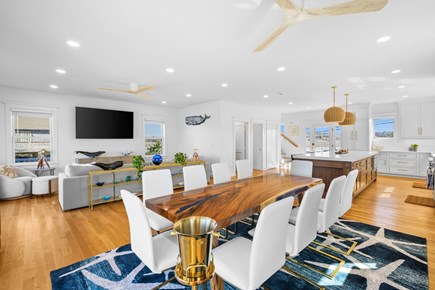 East Sandwich Cape Cod vacation rental - Large Dining Room table with seating for 10 guests