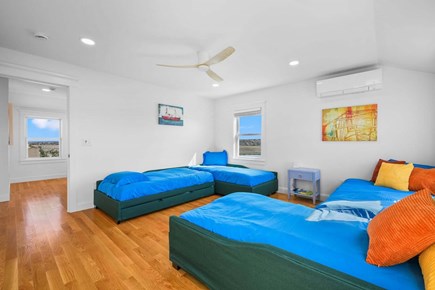 East Sandwich Cape Cod vacation rental - Bedroom 4: 4 Twin beds w/ 2 trundle beds (6 twin beds total) - 3rd Floor