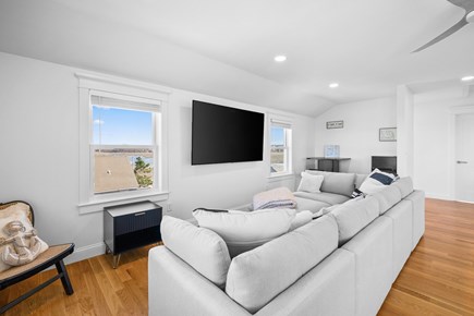 East Sandwich Cape Cod vacation rental - 3rd Floor Living Area:Card table and mini fridge
