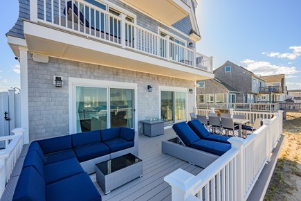 East Sandwich Cape Cod vacation rental - Outdoor space with gas fireplace