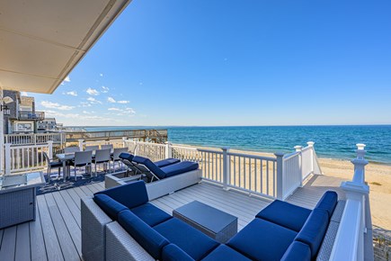 East Sandwich Cape Cod vacation rental - Large sectional and outdoor dining to enjoy!