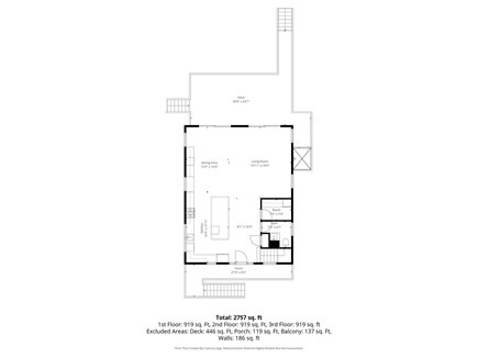 East Sandwich Cape Cod vacation rental - Floor Plan: First Floor