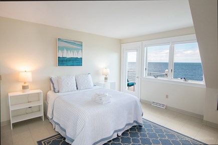Brewster Cape Cod vacation rental - Upstairs guest bedroom #3 with queen size bed.