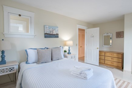 Brewster Cape Cod vacation rental - Upstairs guest bedroom #5 with queen size bed.