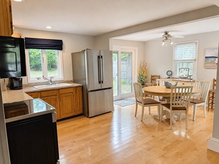 East Falmouth Cape Cod vacation rental - Kitchen including updated stove, microwave, refrigerator, coffee