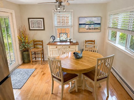 East Falmouth Cape Cod vacation rental - Dining area for 6 & back entry