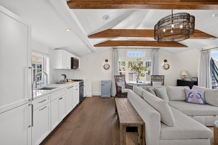 Provincetown Cape Cod vacation rental - Open-concept living room, dining room, and kitchen