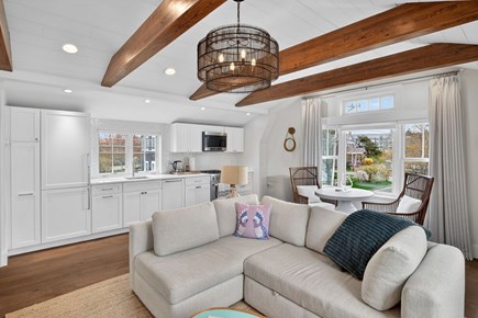 Provincetown Cape Cod vacation rental - Open-concept living room, dining room, and kitchen
