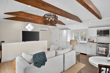 Provincetown Cape Cod vacation rental - Open-concept living room, dining room, and kitchen