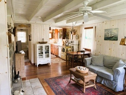 Eastham Cape Cod vacation rental - LIving Room to Bedroom and Kitchen