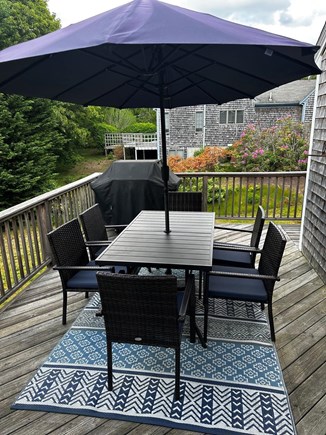 Chatham Cape Cod vacation rental - Outside deck with grill and table with umbrella