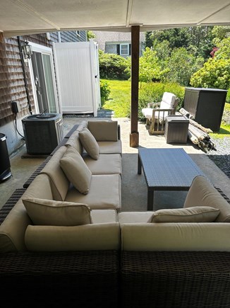 Chatham Cape Cod vacation rental - Walk out basement patio and large outside shower