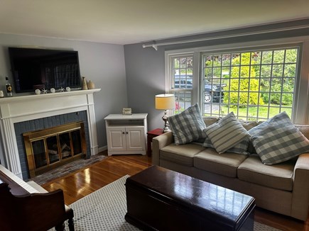 Chatham Cape Cod vacation rental - Front Living room with gas fireplace