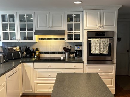 Chatham Cape Cod vacation rental - Kitchen with coffee maker, air fryer, stove and glass top range