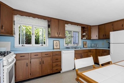Truro Cape Cod vacation rental - Kitchen with Small Seating Area