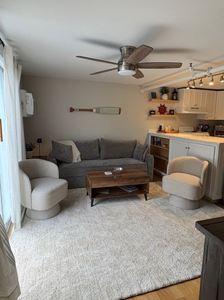 West Dennis Cape Cod vacation rental - Living room w/pull out sofa bed