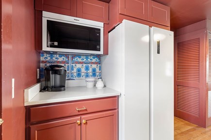 Onset MA vacation rental - Kitchen - Microwave, Coffee Machine, Refrigerator Freezer