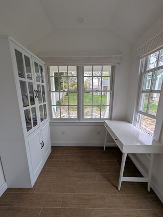 Harwich Port Cape Cod vacation rental - Private work space in the fully finished she shed