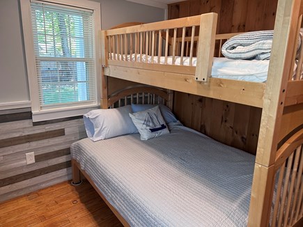 West Dennis Cape Cod vacation rental - Back Bedroom, full on bottom twin on top