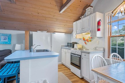South Yarmouth Cape Cod vacation rental - Kitchen with Stove and fridge
