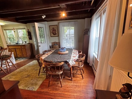 Brewster Cape Cod vacation rental - Eat in Kitchen with almost 200 year old exposed beams