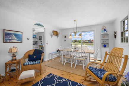 East Sandwich Cape Cod vacation rental - Living room going into the dining area