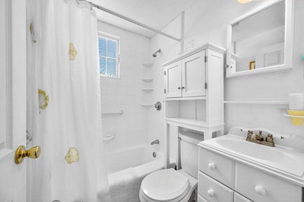 East Sandwich Cape Cod vacation rental - Bathroom 1- Shower/Tub Combo - Second Floor