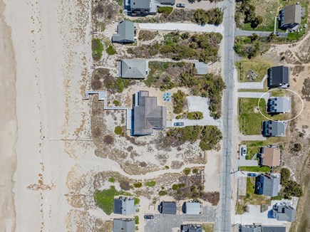 East Sandwich Cape Cod vacation rental - Aerial view of property to East Sandwich Beach