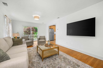 Cotuit Cape Cod vacation rental - Living room looking into the kitchen