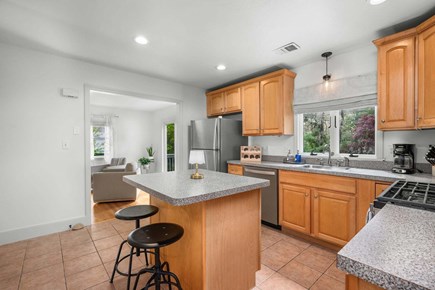 Cotuit Cape Cod vacation rental - Kitchen off of living room