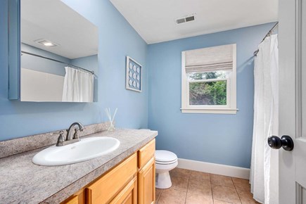 Cotuit Cape Cod vacation rental - Bathroom 2- Full with shower and tub - Second floor