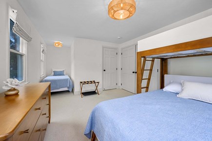 Cotuit Cape Cod vacation rental - Bedroom 3- Bunk bed - twin over queen and a twin - Second floor