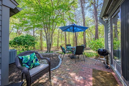 New Seabury, Mashpee Cape Cod vacation rental - Patio providing a peaceful space to unwind, offering a relaxing outdoor setting perfect for enjoying quiet moments and fresh air.