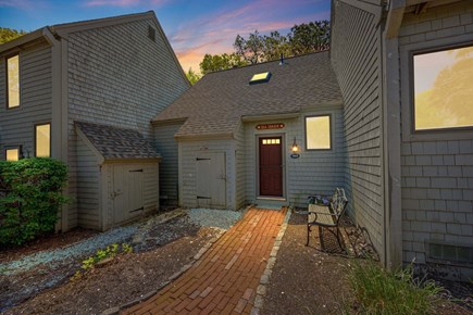 New Seabury, Mashpee Cape Cod vacation rental - Front entry at dusk