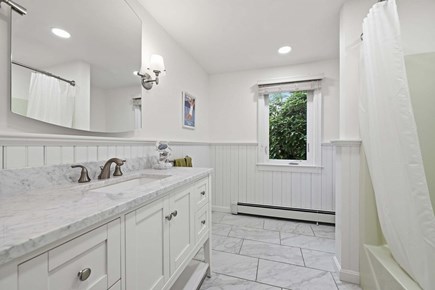West Yarmouth Cape Cod vacation rental - Bathroom 1- Shower/Tub Combo - 1st Floor