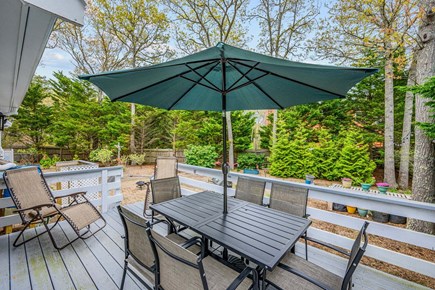 West Yarmouth Cape Cod vacation rental - Deck with outdoor dining
