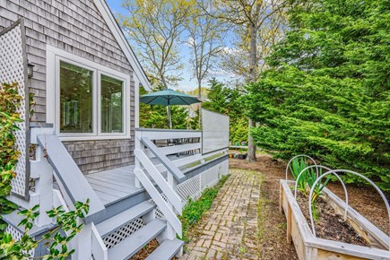 West Yarmouth Cape Cod vacation rental - Stairs to access deck