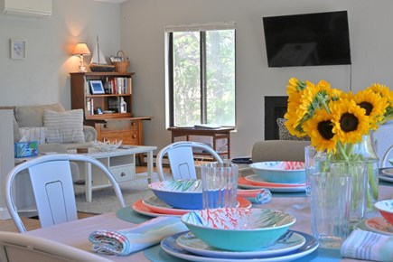 Eastham Cape Cod vacation rental - Table Set for Dinner