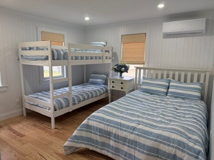 Dennis Port Cape Cod vacation rental - Twin Bunk and Full Bed with mini split