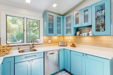 Bourne Cape Cod vacation rental - Updated kitchen with appliances, dishwasher, and coffee setup